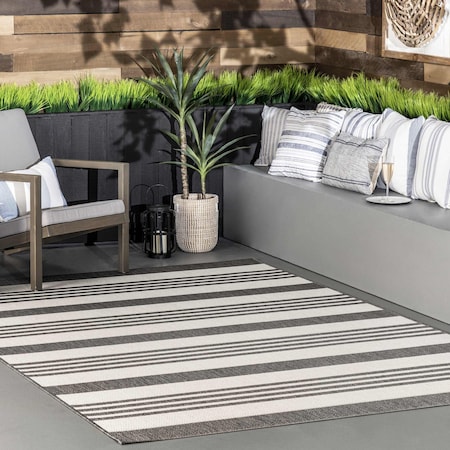Nuloom Robin Multi Stripe Indoor/Outdoor Area Rug 8ft OWDN29B-S808